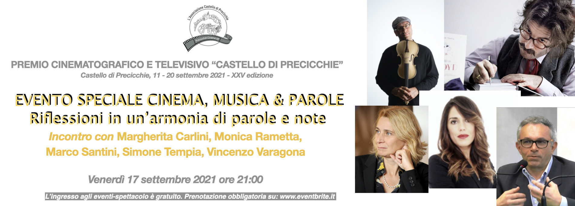 Evento Speciale Cinema Musica e Parole